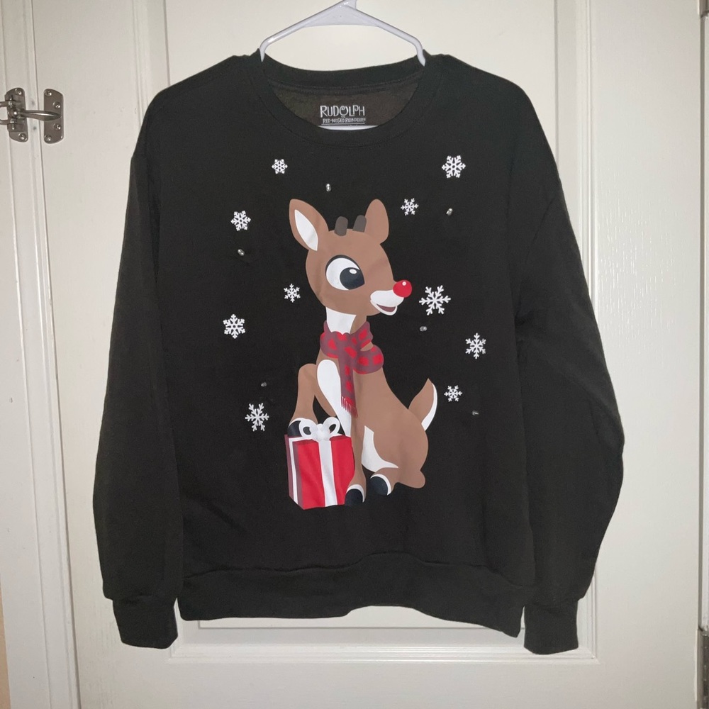 Rudolph the Red Nosed Reindeer Light Up Christmas Sweatshirt